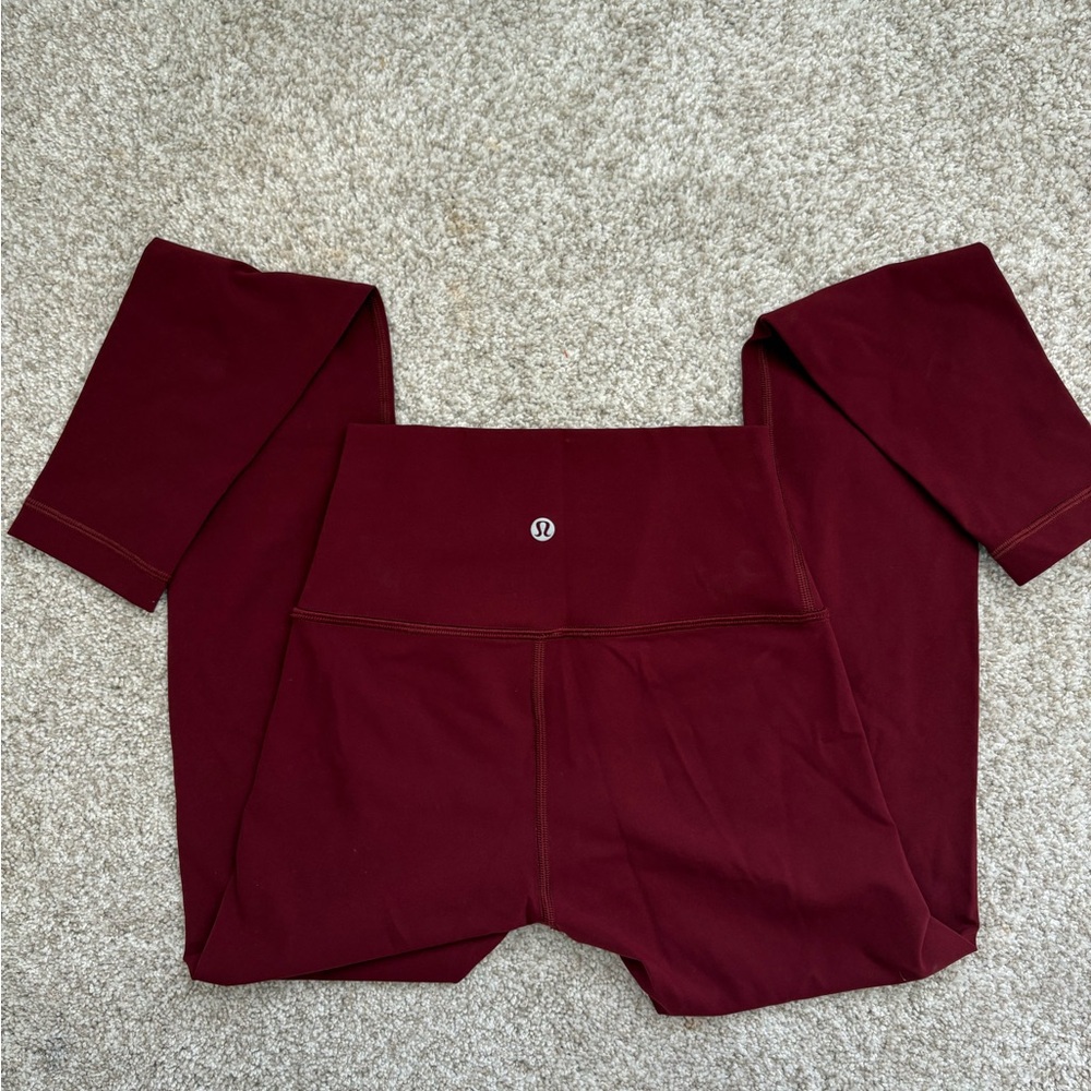 Lululemon Athletica Maroon Leggings